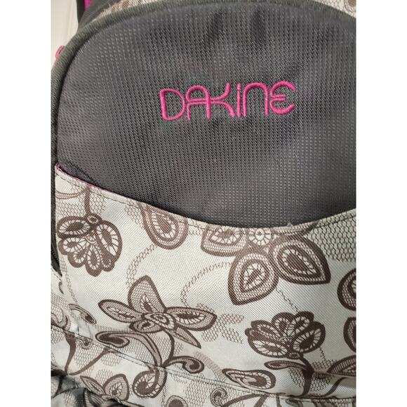 Dakine Laptop Travel Backpack. Gray and Purple Floral - Picture 2 of 10